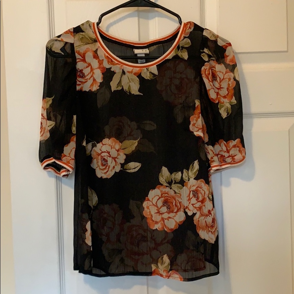 Sheer retro summer top